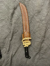 Costa Rican Machete In Leather Sheath