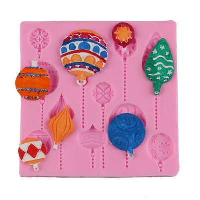 Balloon Pattern Pudding Fondant Cake Decorative Silicone DIY Mold Makin SET