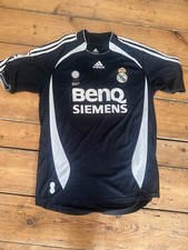 Real Madrid 2006 2007 Away Shirt Adidas BenQ Siemens Football Jersey Size M