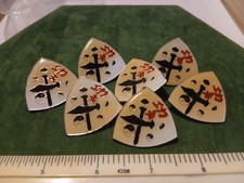 7 Yin-yang Shield And Cross Sward Pin Badges