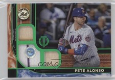 2022 Topps Tribute Tribute Triple Relics Green 54/99 Pete Alonso #TTR-PA v5x