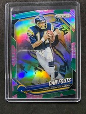 2025 Panini Prizm Dan Fouts Green Flower 17/18 #89 Chargers