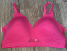 Cacique Bra 44DD Lightly Lined No Wire Adjustable Straps Pink Comfort Bliss