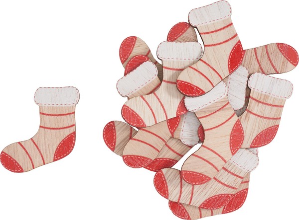 Vbs Streuteile Weihnachtsstrumpf 12 StüCk 3.5X3.7 Cm Dekoration Weihnachten-image