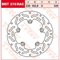 Trw Bremsscheibe (FüR: Aprilia Rsv 1000 R Factory Rr 04-09 Hinten )