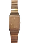 Vintage Seiko Quartz Tank Gold Plated Men's Dress Watch 7430-5560  J14 G268