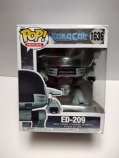 RoboCop ED-209 ¡Súper Funko Pop! Figura de vinilo #1636 nueva en caja daños menores. Juguete Ok.
