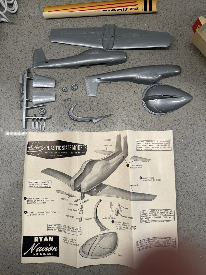 NIB Lindberg #507:69 Ryan Navion 20 Pc Model Kit - Image 3 of 3