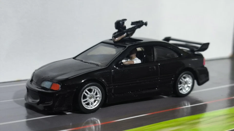 Hot Wheels Honda Civic Black Fast & Furious  Custom With 3D Parts - Image 4 of 4