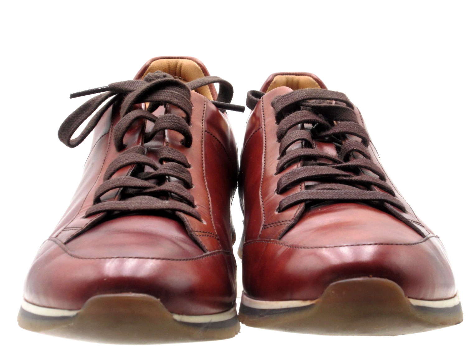 Men's Magnanni Oxblood Low Top Sneakers Size 8.5 M