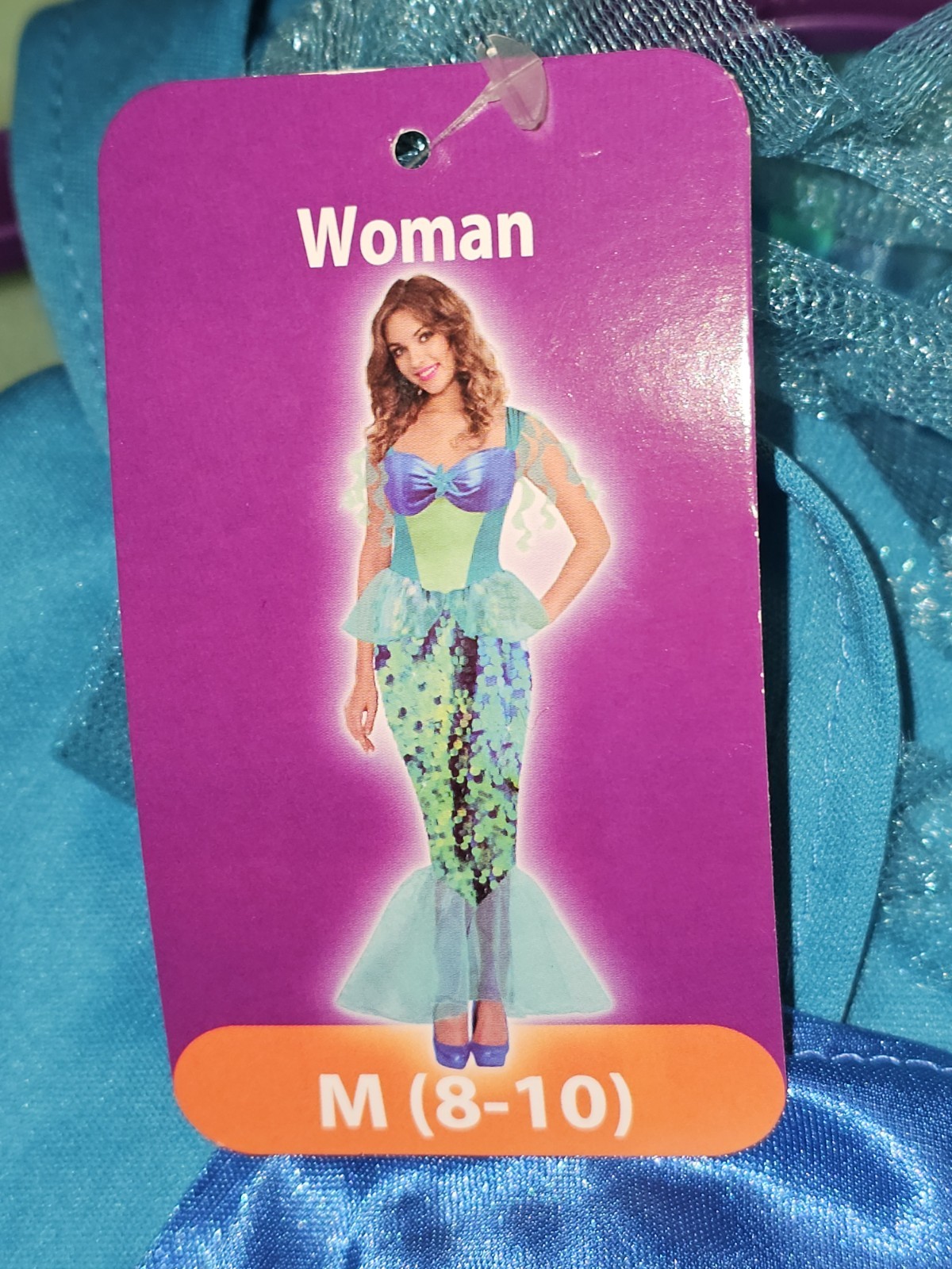 Nuevo Disfraz Goodmark Mujer Bonita Sirena Hermosa Sirena Halloween Talla M 8-10