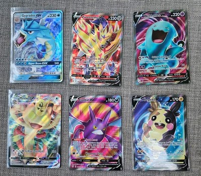Pokemon TCG Full Art Bundle Crobat V 182/189 Wobbuffet Morpeko Zamazenta Meowth