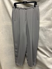 Giorgio Armani Dress Pants Womens 14 Gray Wide Trousers