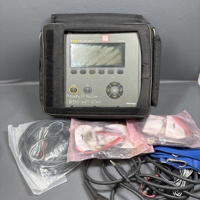 Tempo / Tektronix TS100 TelScout Cable Fault Tester w/ Case & Leads Used