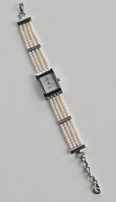 Damenuhr CHRISTINA LONDON echte Perlen, Diamanten 0,08 Carat  L max. 19 cm