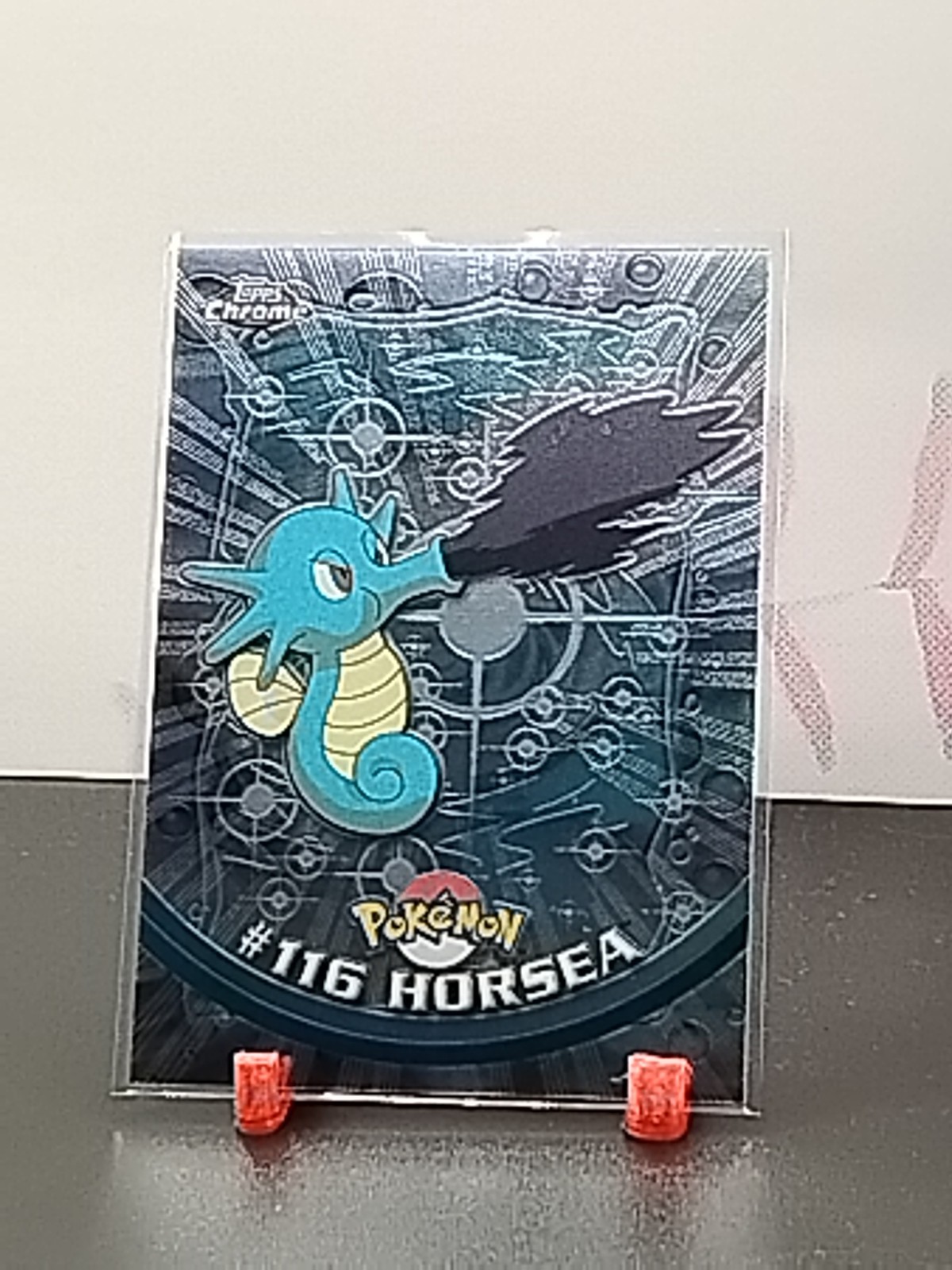 2000 Pokemon Topps Chrome TV Animation Edition Series 2 Horsea #116
