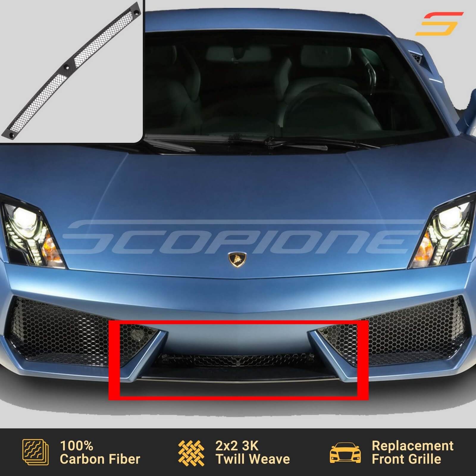 Lamborghini Gallardo Front Bumper grille