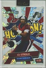 CJ STROUD 2023 Wild Card Alumination Comix AC-CX Rookie 11/35 Rainbow Sparkles