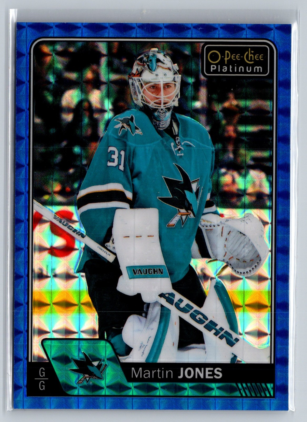 2016-17 O-Pee-Chee Platinum - Martin Jones #149 Royal Blue Cubes /99