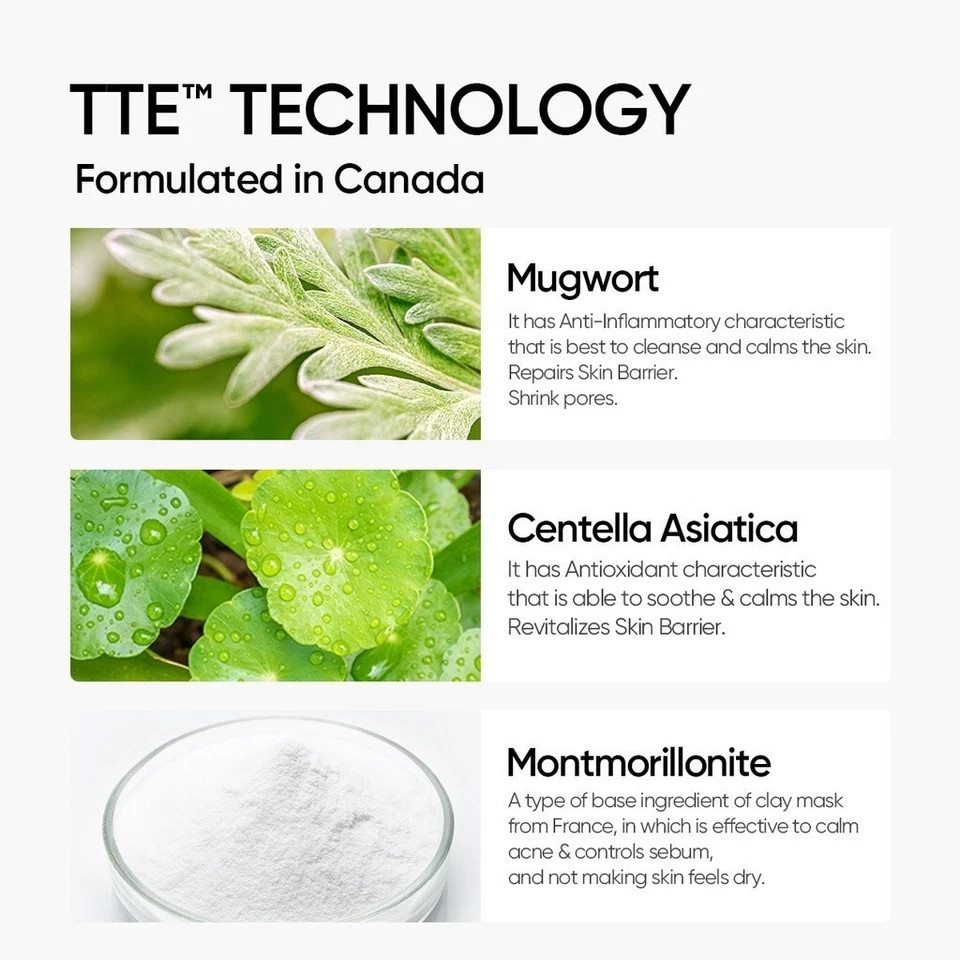 SKINTIFIC Mugwort Clay Mask Anti-Aging Acne Pore Redness Oily Skin Barrier 55g