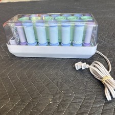 Clairol Smart Setter 20 Wax Core Rubber Hot Rollers Curlers R-20-1