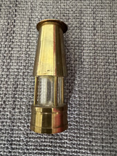 VINTAGE / ANTIQUE MINIATURE BRASS MINERS MINING LAMP 7cms Tall