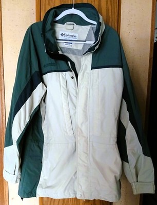 Columbia Sportswear Coat XLT Mens Tall Core Interchange Jacket  White/Green