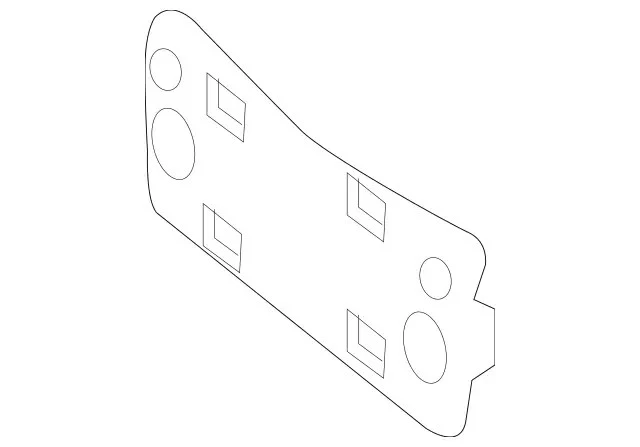 Genuine Mercedes-Benz 2016-2019 GLC300 GLC350e License Bracket 253-885-01-81