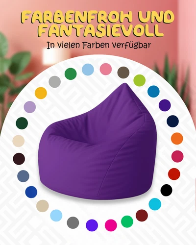 PatchHome Sitzsack XL- Jumbo Sitzkissen Bodenkissen Kinder und Erwachsene - Bild 130 von 203