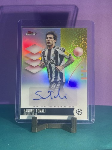 2025-26 Topps UEFA Club Competitions Autograph Sandro Tonali Newcastle BA-ST