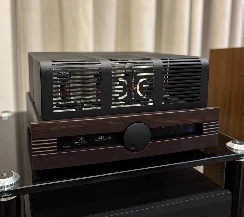 SYNTHESIS ROMA 753AC WENGE DEMO AMPLIFICATORE A VALVOLE EL34 GARANZIA UFFICIALE - Immagine 3 di 4