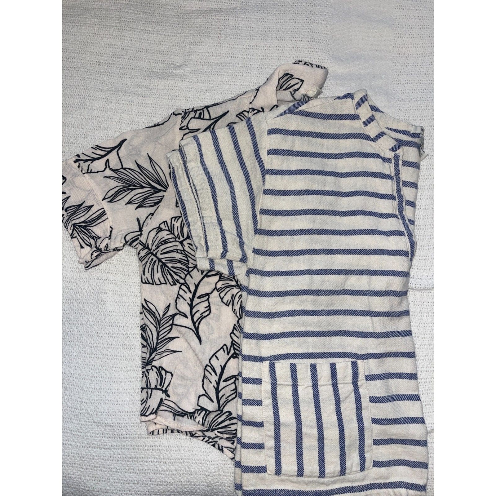 Chic Boho Bundle – Leaf Print Tie Front Blouse + … - image 8