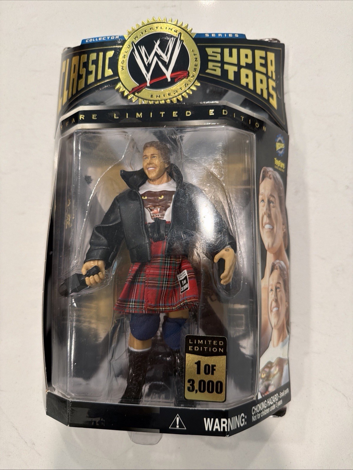 WWE Classic Superstars ROWDY RODDY PIPER Figure Toyfare Exclusive WWF 1 of 3000