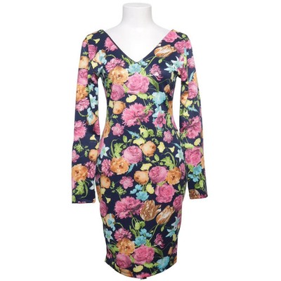 Gossip, Kleid, Größe: 36, Blau/Mehrfarbig, Elasthan/Polyester, Blumen #EHC