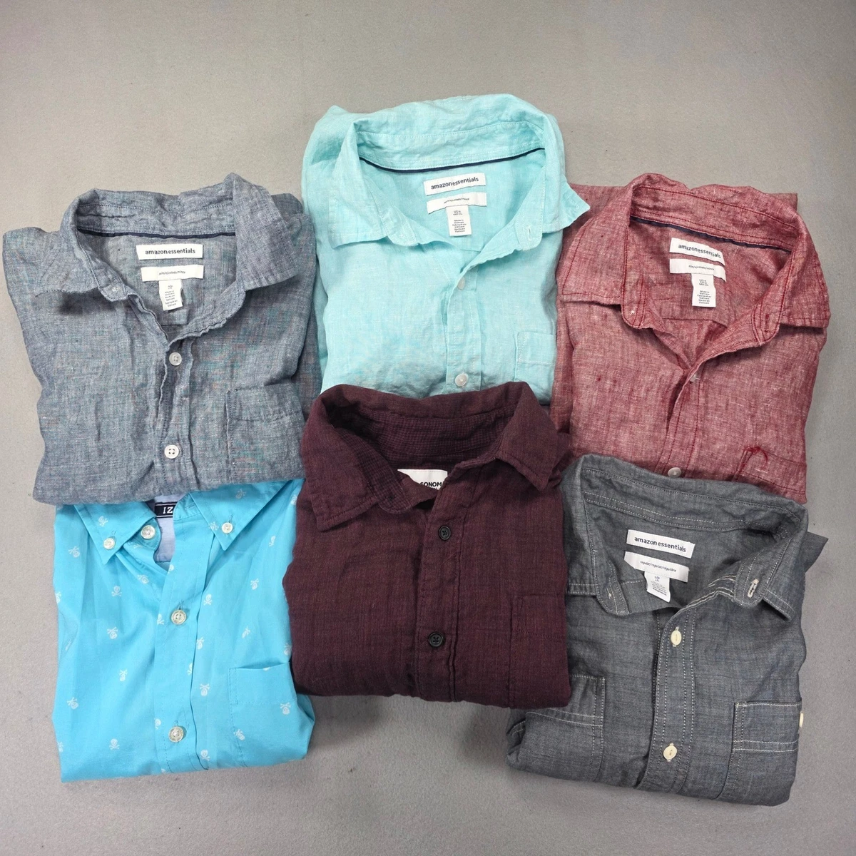 Essentials Short Sleeve Regular Size Casual Button-Down Shirts for Men for sale | eBay Essentials Short Sleeve Regular Size Casual Button-Down Shirts for Men for sale | eBay