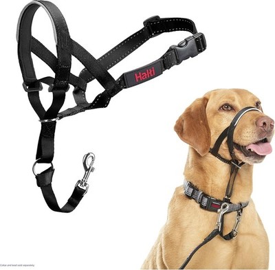 HALTI Headcollar - To Stop Your Dog Pulling on the Leash. Adjustable, Reflective