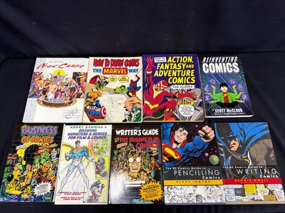 How To Draw Comics Book Lot Of 9 Marvel DC Writing Pencilling Art Guide
