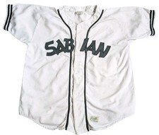 Vintage Roots Canada 90s Sabian Cymbals Baseball Jersey Heavy/W XXL Free Post