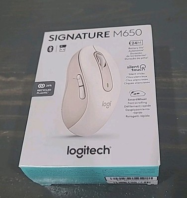 Logitech - Signature M650 Wireless Scroll Mouse with Silent Clicks - Rose F1***