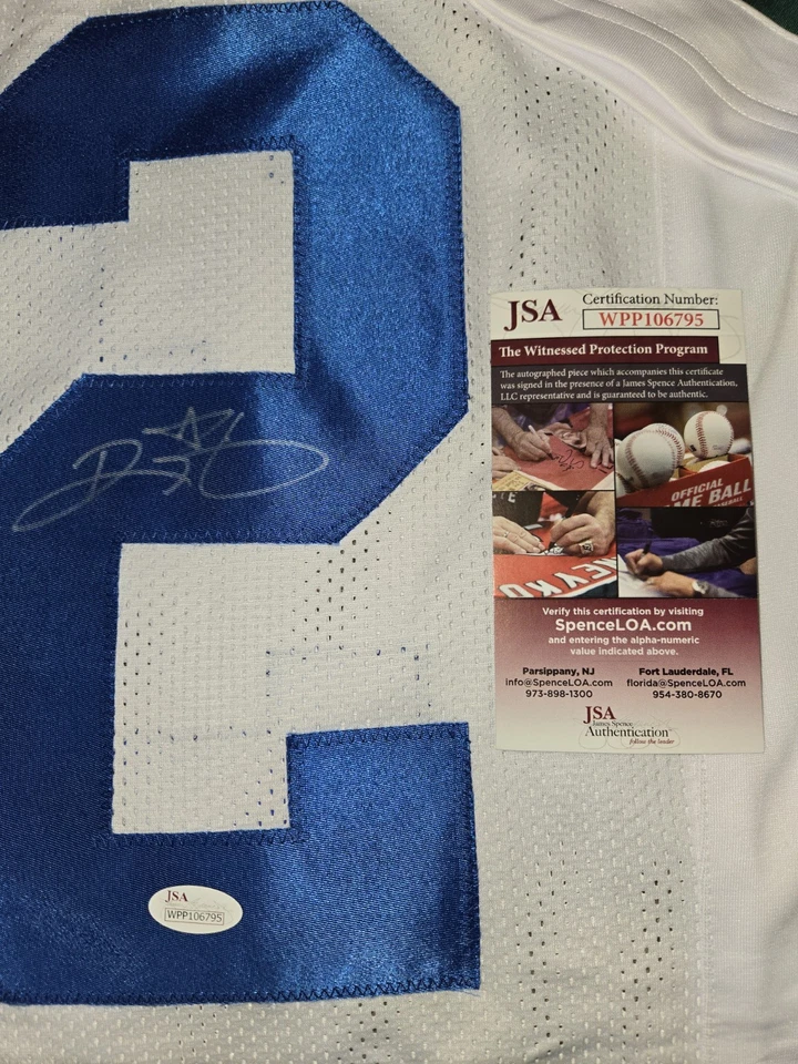 NFL AUTOGRAPHED CUSTOM JERSEY Ricky Watters Seahawks JSA Certified - Image 2 of 3