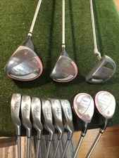 Lady Hogan Inspire Full Set Driver, 3W, 4H, 5H, 6-PW-SW, Putter Graphite Shafts