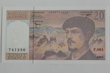 20 Francs Debussy banknote 1997 F.061 France mint (66288)