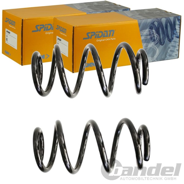 2X Spidan Fahrwerksfedern Satz Vorne Passend FÜR Audi A4 A5 A6 A7 Links+Rechts-image