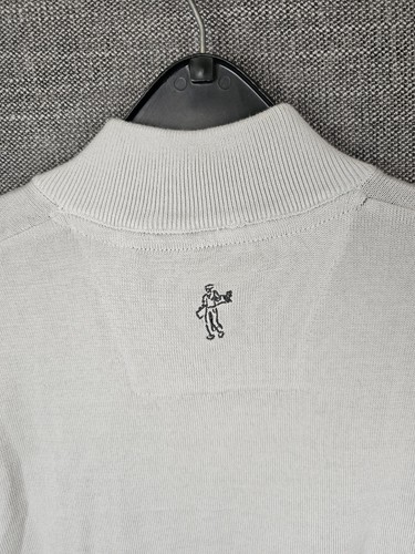 Ashworth Golf Sweater 1/4 Zip Pima Cotton Mens Size M Medium Pebble - BNWT - Picture 8 of 8