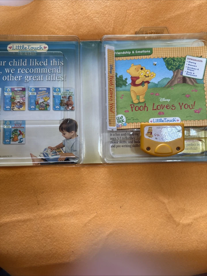 Leap Frog LeapPad Little Touch Library Disney Pooh Loves You Infant And Toddler  - Image 2 of 3