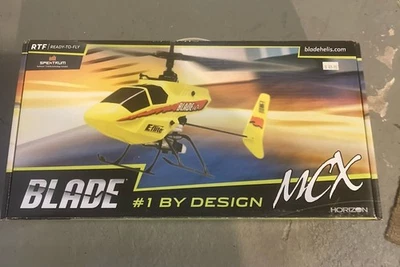 Blade E-Flite MCX RTF EFLH2200 Spectrum RC Helicopter TESTED Works - Image 1 of 4