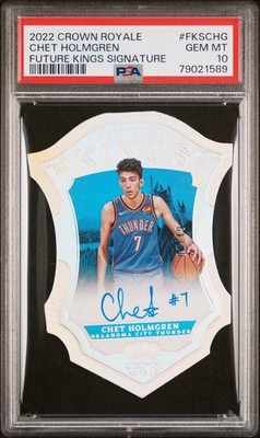 Chet Holmgren 2022-23 Panini Crown Royale Future Kings Signatures  1/49 PSA 10💎
