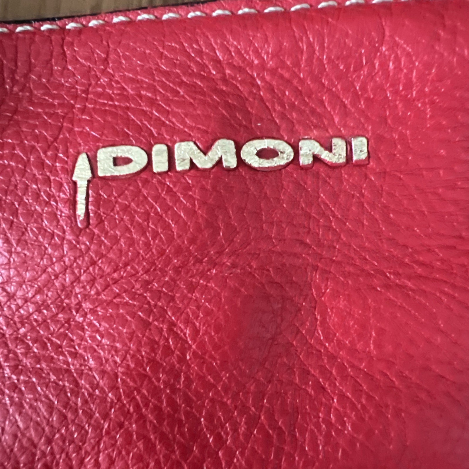 Dimoni Red Genuine Leather Python Snakeskin-like … - image 9