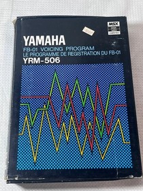 Vintage Yamaha YRM-506 FB-01 Voicing Program MSX Cartridge Boxed Japan CX5M