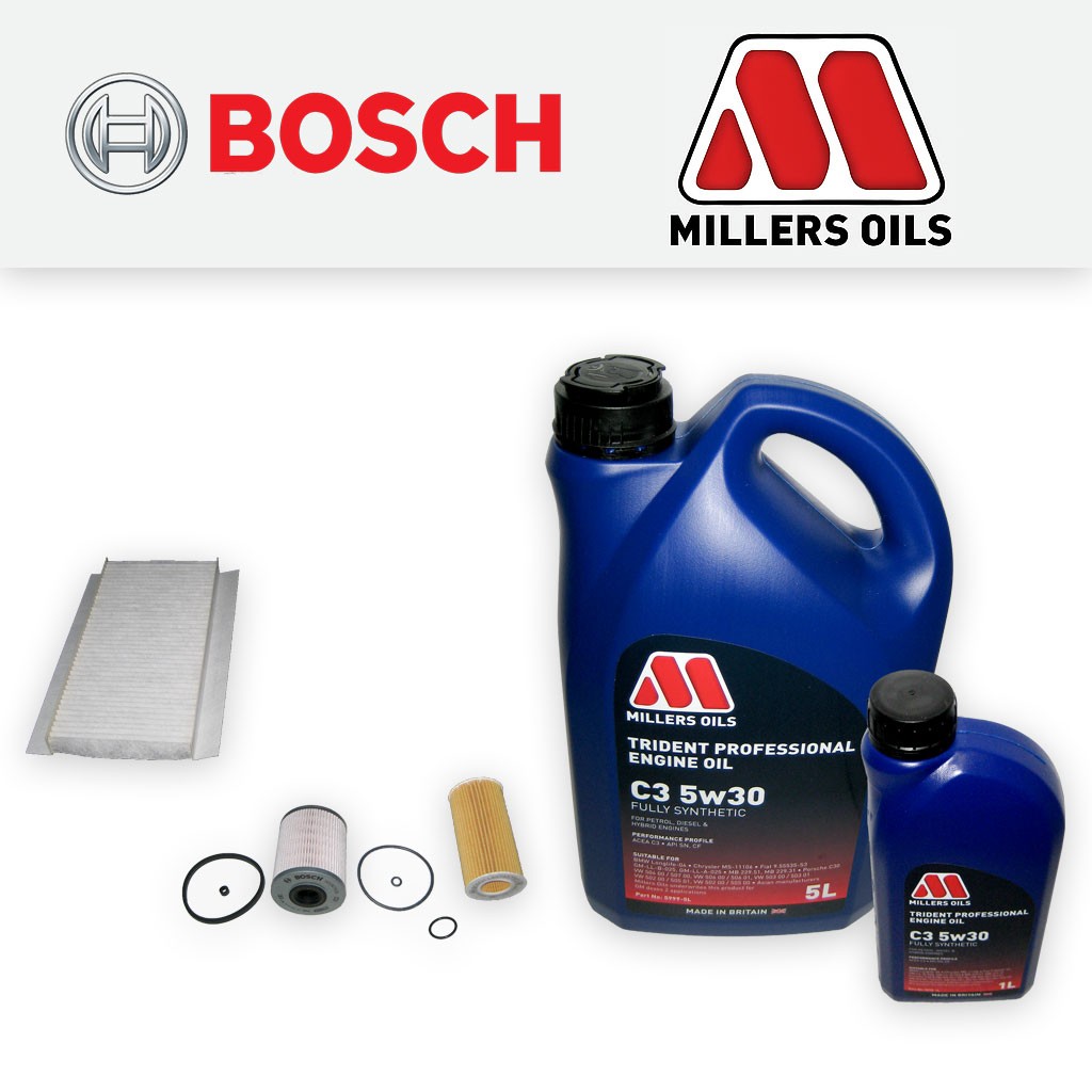 SERVICE KIT for VAUXHALL VECTRA C 2.2 DTI OIL FUEL CABIN FILTER +OIL (2002-2008)